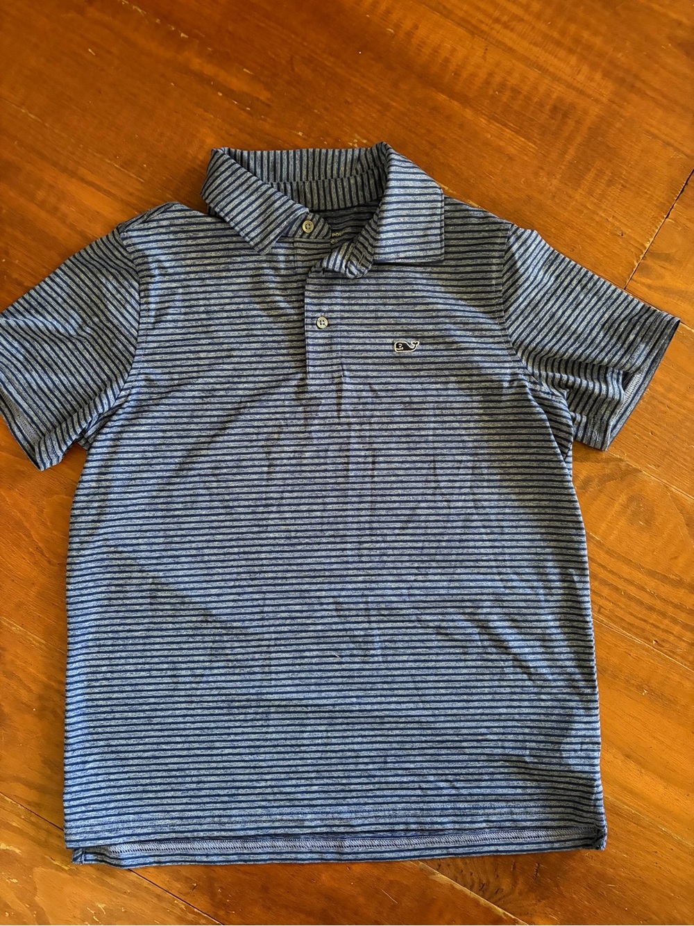 Vineyard Vines Blue and White Striped Kids Polo